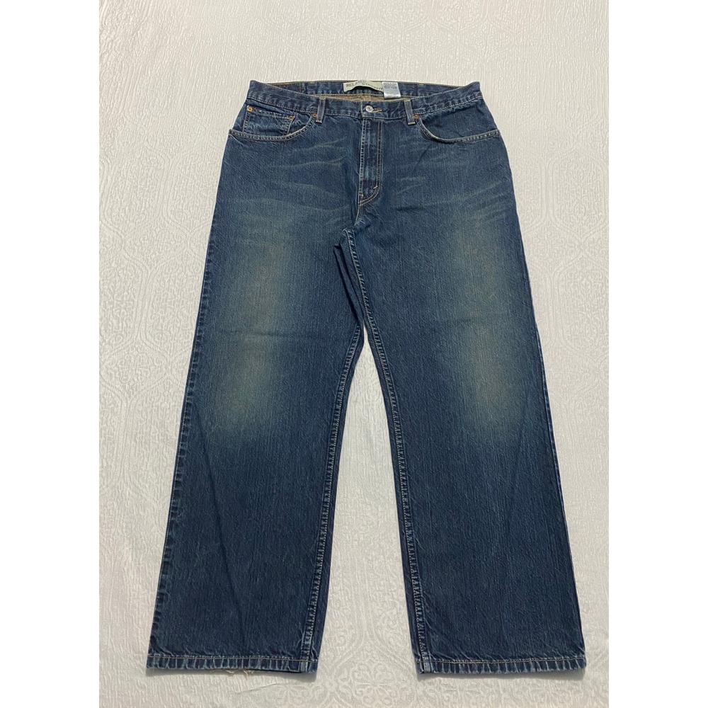 Levis 559 Jeans Men's‎ Size 38×30 Blue Relaxed Straight Whiskers Wide Leg